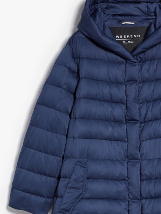 Темно-синий пуховик WEEKEND MAX MARA: фото 3 - Invogue