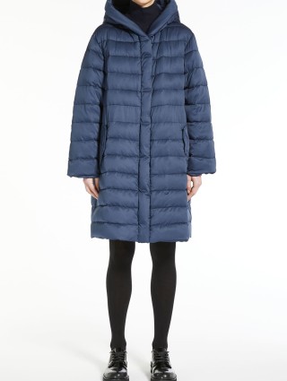 Темно-синий пуховик WEEKEND MAX MARA: фото 1 - Invogue