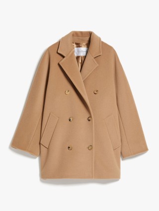 Темно-бежеве пальто MAX MARA з вовни та кашеміру: фото - Invogue