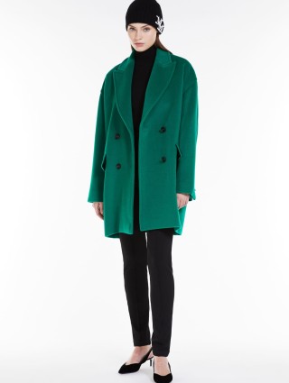 Зеленое пальто MAX MARA из шерсти и кашемира: фото 4 - Invogue
