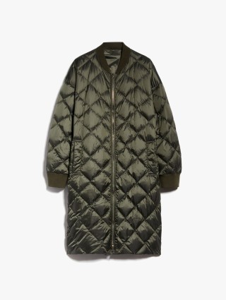 Зелене пальто MAX MARA стьобане: фото - Invogue