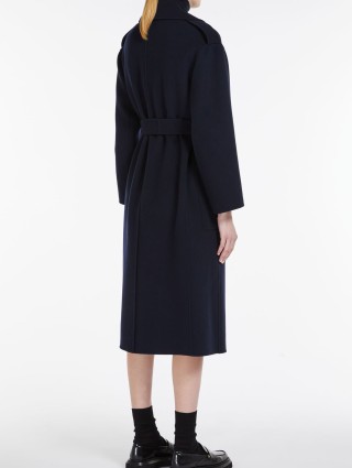 Темно-синє пальто MAX MARA : фото 2 - Invogue