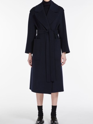 Темно-синє пальто MAX MARA : фото 1 - Invogue