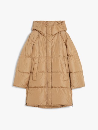 Темно-бежевий пуховик WEEKEND MAX MARA стьобаний: фото - Invogue