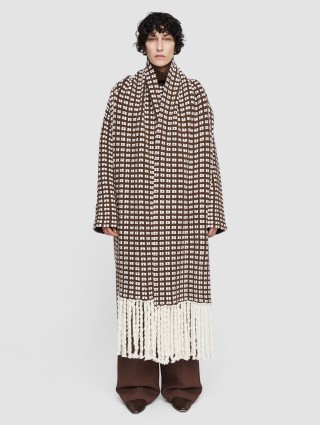 Бежеве пальто Joseph з шарфом: фото 2 - Invogue