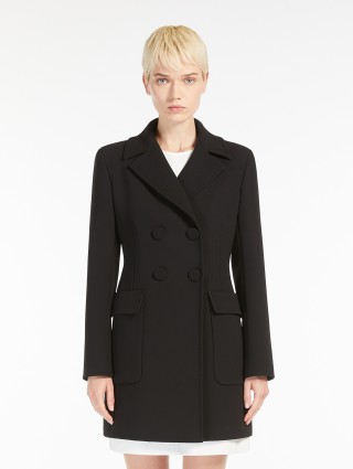 Черное пальто Max Mara дастер: фото 2 - Invogue