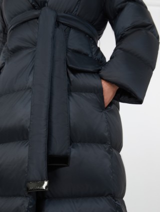 Темно-синий пуховик MAX MARA стеганый: фото 4 - Invogue