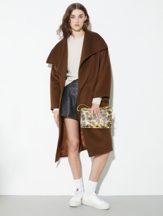 Коричневе пальто MAX&CO з вовни та кашеміру: фото 1 - Invogue