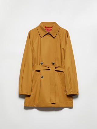 Тренч кольору охри MAX&CO з бавовняного габардину: фото - Invogue