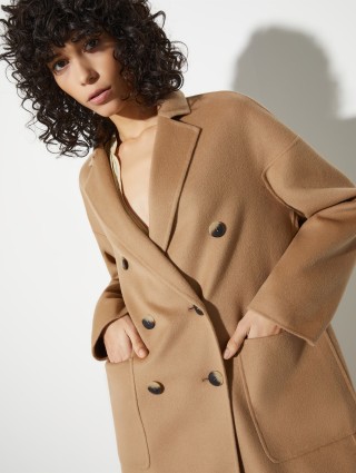 Темно-бежевое пальто MAX&CO из шерсти: фото 4 - Invogue