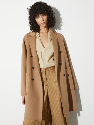 Темно-бежевое пальто MAX&CO из шерсти: фото 2 - Invogue