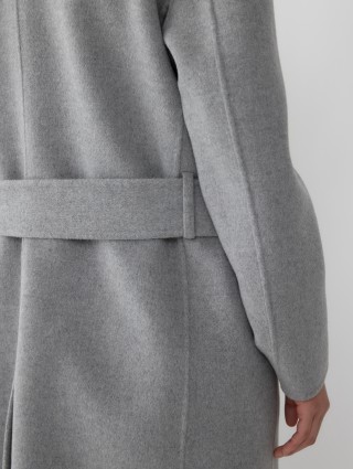 Серое пальто R2W из шерсти и кашемира: фото 7 - Invogue