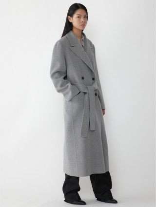 Серое пальто R2W из шерсти и кашемира: фото 2 - Invogue