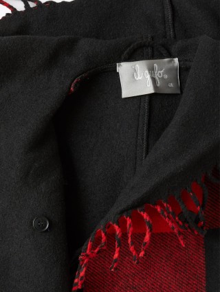 Червоне пальто IL GUFO в клітинку: фото 2 - Invogue