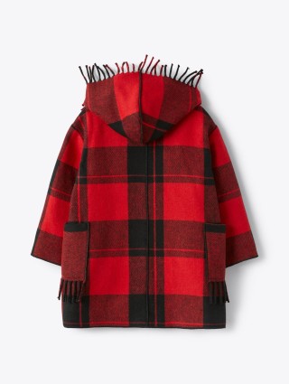 Червоне пальто IL GUFO в клітинку: фото 1 - Invogue