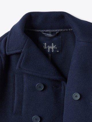 Синє пальто IL GUFO : фото 3 - Invogue