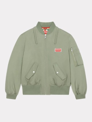 Зеленая короткая парка KENZO со съемным капюшоном: фото 2 - Invogue