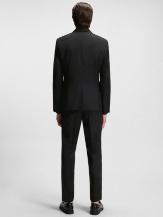Чёрный пиджак BOSS из шерсти: фото 3 - Invogue