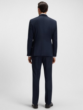 Темно-синій піджак BOSS з вовни: фото 3 - Invogue