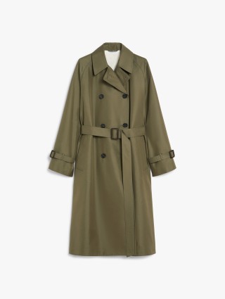 Плащ кольору хакі WEEKEND MAX MARA  двосторонній: фото - Invogue