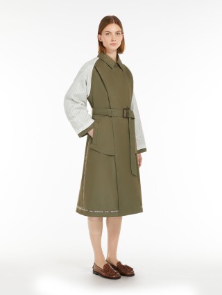 Плащ кольору хакі WEEKEND MAX MARA  двосторонній: фото 4 - Invogue