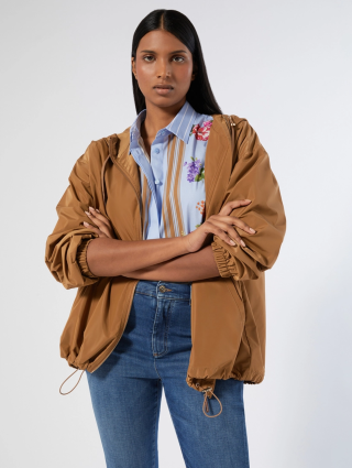 Светло-коричневый плащ MARINA RINALDI короткий: фото 1 - Invogue