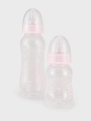 Рожева пляшка, пустушка EMPORIO ARMANI KIDS: фото 2 - Invogue