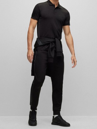 Чорне поло BOSS : фото 4 - Invogue