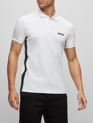 Біле поло BOSS : фото 1 - Invogue