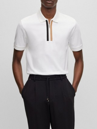 Біле поло BOSS : фото 1 - Invogue