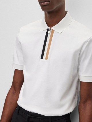 Біле поло BOSS : фото 3 - Invogue