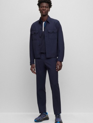 Темно-синє поло BOSS : фото 4 - Invogue