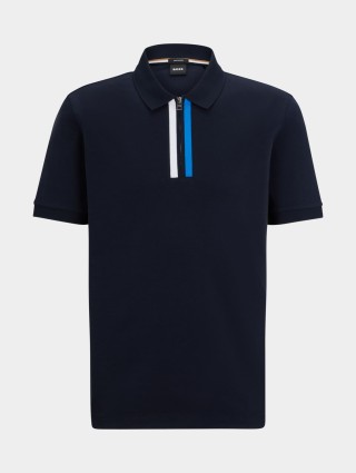 Темно-синє поло BOSS : фото - Invogue