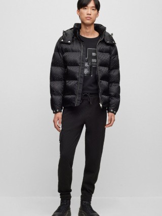 Чёрная футболка BOSS: фото 4 - Invogue