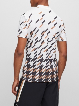 Белое поло BOSS: фото 2 - Invogue