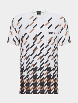 Белое поло BOSS: фото - Invogue