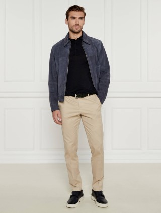 Чорне поло BOSS з довгим рукавом: фото 2 - Invogue