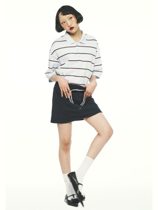 Синее  поло PUSHBUTTON из хлопка: фото 1 - Invogue