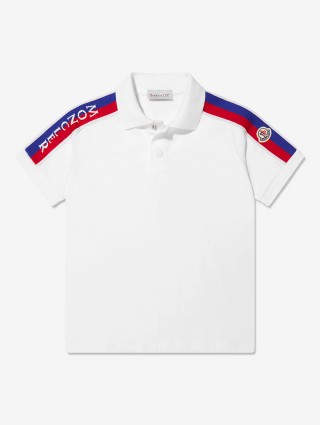 Біле поло, шорти MONCLER ENFANT: фото 2 - Invogue