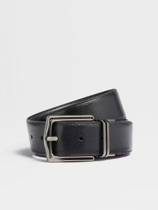 Черный ремень ZEGNA из кожи: фото - Invogue
