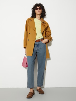 СВетло-коричневый ремень MAX&CO из кожи: фото 1 - Invogue