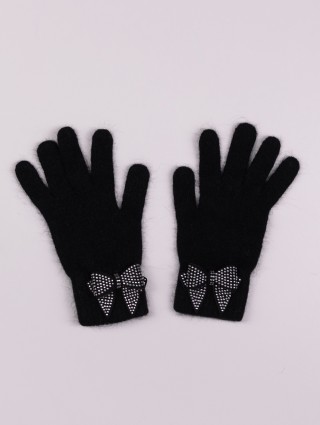 Чорні рукавички MONNALISA : фото - Invogue