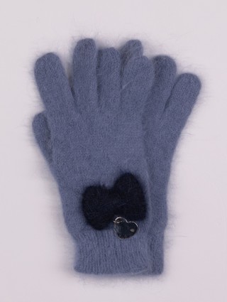 Синие перчатки MONNALISA: фото - Invogue