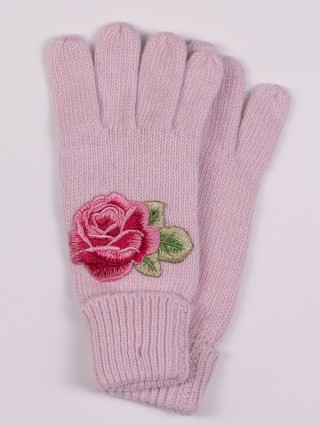 Рожеві рукавички MONNALISA : фото 1 - Invogue