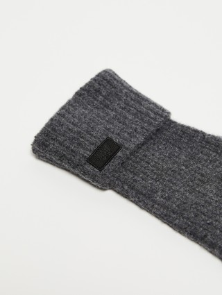 Темно-сірі рукавички Weekend Accessories з вовни: фото 2 - Invogue