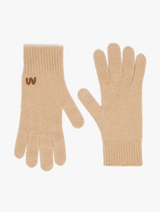 Бежеві рукавички Weekend Accessories з кашеміру: фото - Invogue
