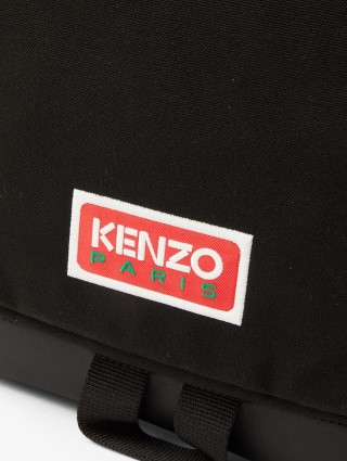 Чорний рюкзак KENZO з канвасу з нашивкою Boke Flower: фото 3 - Invogue