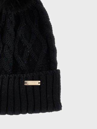 Чорна шапка MONNALISA : фото 2 - Invogue