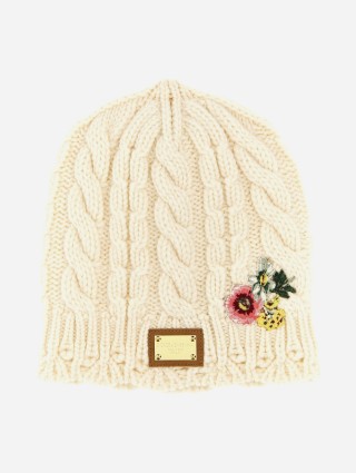 Біла шапка DOLCE&GABBANA KIDS : фото - Invogue