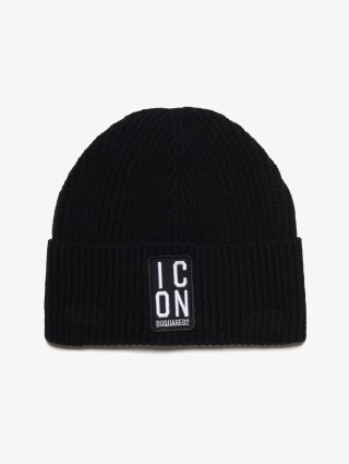 Чорна шапка DSQUARED KID : фото - Invogue